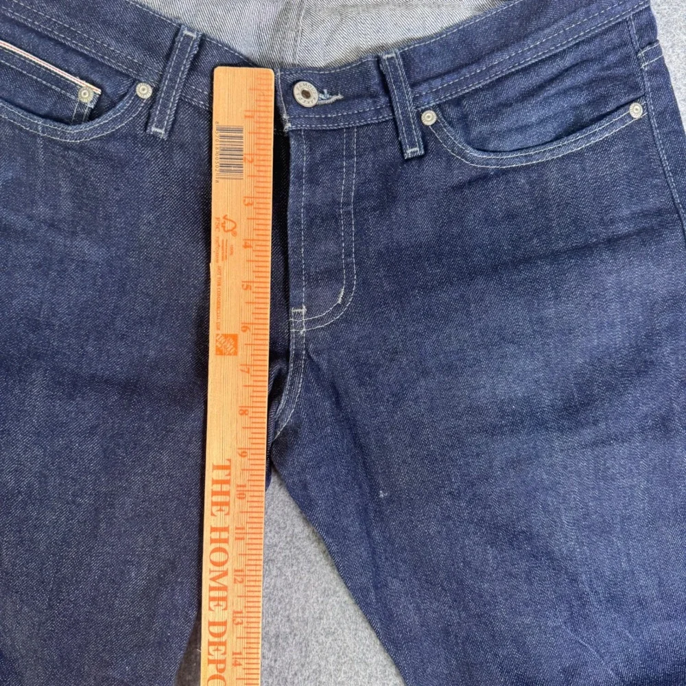 Naked & Famous Weird Guy Indigo Selvedge Jeans Mens 34 Blue Tapered 011083